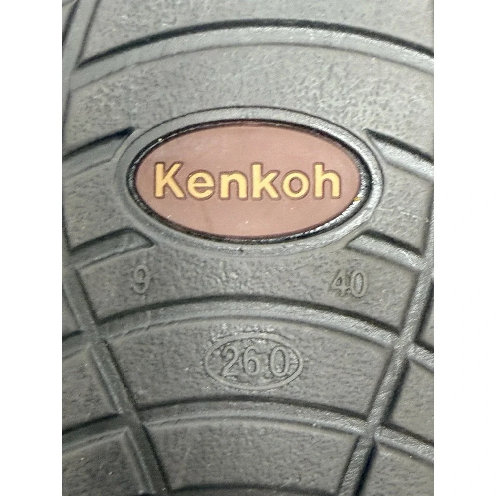 Kenkoh 2319 Women's 9 Massage Sandals Brown Leather Adjustable Slides EU 40 #36